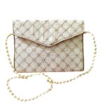 Bestickte Clutch-Handtasche mit geometrischem Design – Hamta II