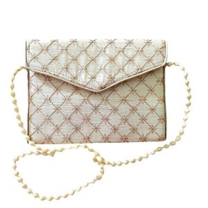 Bestickte Clutch-Handtasche mit geometrischem Design – Hamta II