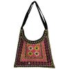 Ethno-Suede Boho Schultertasche bestickt Karimi II