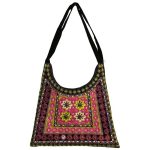Ethno-Suede Boho Schultertasche bestickt Karimi II