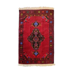 Authentischer iranischer Gebetsteppich, handgeknüpft & luxuriöser Sajada Medaillon