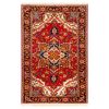 Persischer Teppich handgeknüpft in Rot mit Tribal-Design