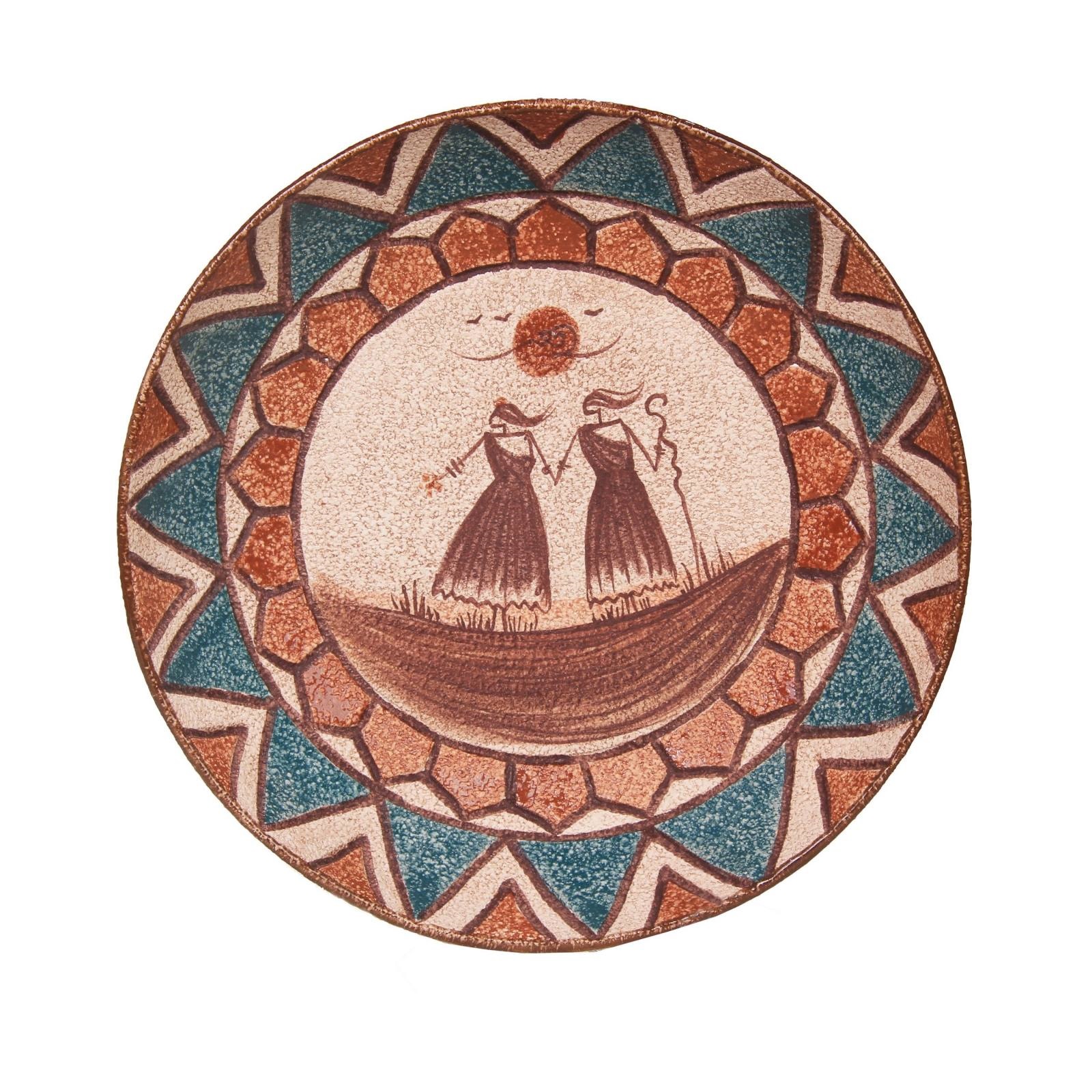 Handgefertigte Dekorative Töpferschale Modell Naghshine