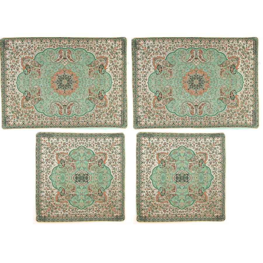 Persisches Bettüberwurf-Set – Orientalischer Stil, Doppelgröße mit Termeh-Stoff – Lana