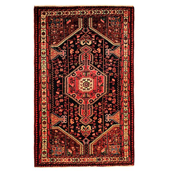Persischer Teppich handgeknüpft in Rot Modell Rostam