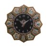 Handgefertigte persische Holz-Wanduhr - Khatam-Marketerie-Kunst, Golban