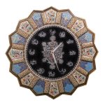 Handgefertigte persische Holz-Wanduhr – Khatam-Marketerie-Kunst, Golnaz