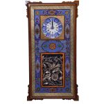 Handgefertigte persische Holz-Wanduhr – Khatam-Marketerie-Kunst, Venus