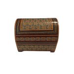 Handgefertigte Holz-Schmuckbox mit persischem Khatam-Design – Iblue