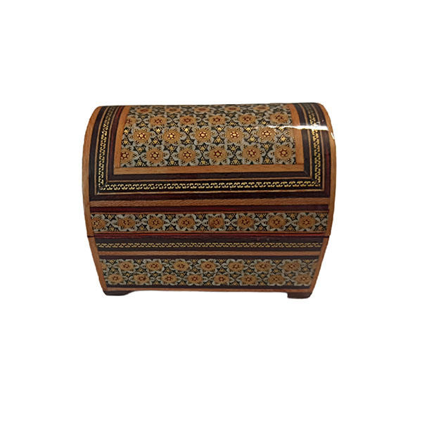 Handgefertigte Holz-Schmuckbox mit persischem Khatam-Design - Iblue