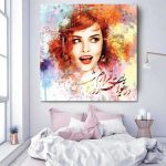 Persischer Holzposter-Druck – Lavin Wandkunst