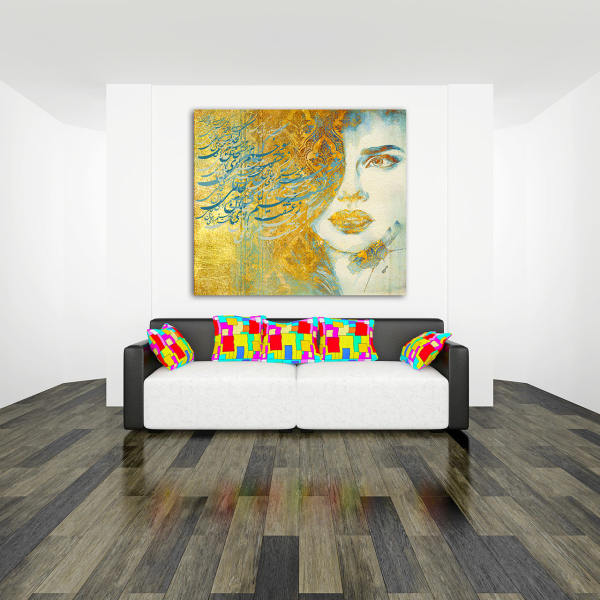 Persische Leinwandkunst - Gedruckte Livia