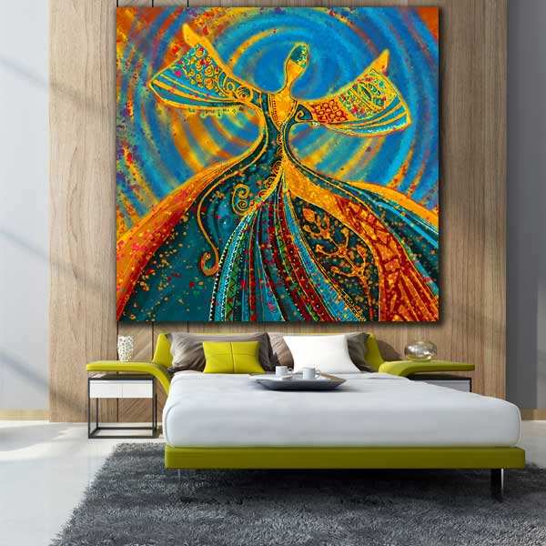 Persischer Holzposter-Druck - Sama Wandkunst