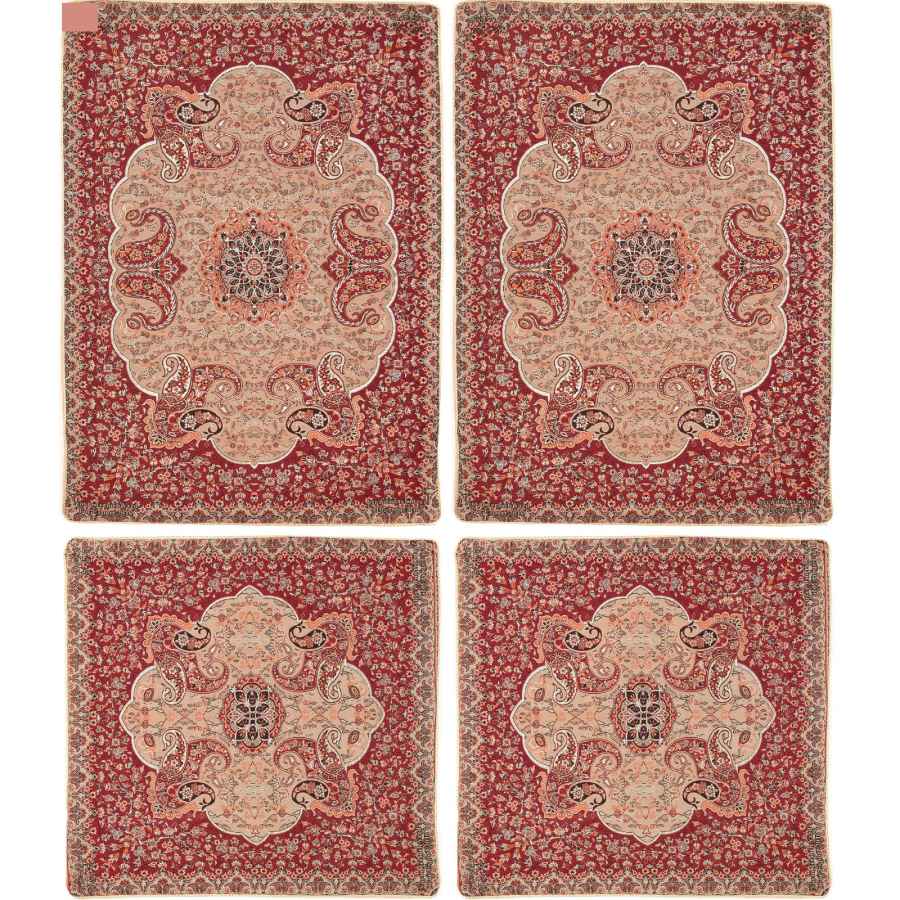 Persisches Bettüberwurf-Set – Orientalischer Stil, Doppelbettgröße mit Termeh-Stoff – Rosa Laya
