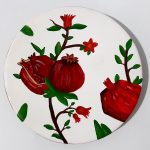 Dekorativer Keramikteller handgemalt Anar