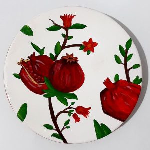 Dekorativer Keramikteller handgemalt Anar