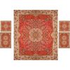 Persisches Bettüberwurf-Set – Orientalischer Stil, Doppelgröße mit Termeh-Stoff – Mahta