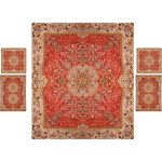 Persisches Bettüberwurf-Set – Orientalischer Stil, Doppelgröße mit Termeh-Stoff – Mahta