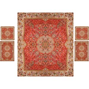 Persisches Bettüberwurf-Set – Orientalischer Stil, Doppelgröße mit Termeh-Stoff – Mahta