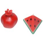 Granatapfelkerze – Kombiniert mit Wassermelone, Geeignet für Yalda