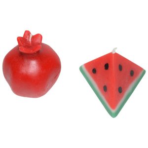 Granatapfelkerze – Kombiniert mit Wassermelone, Geeignet für Yalda