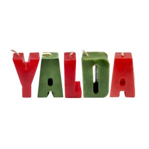 Glaskerze – Ya23 Design, Geeignet für Yalda Versammlungen (5x)