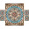 Persisches Bettüberwurf-Set – Orientalischer Stil, Doppelgröße mit Termeh-Stoff – Nina