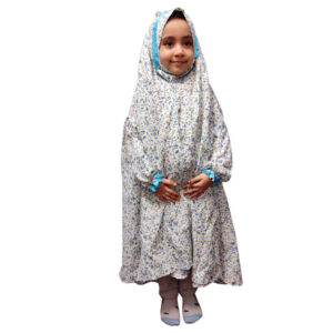 Islamisches weißes Namaz-Chador für Kinder