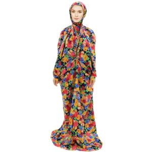 Islamisches Namaz-Chador für Frauen – Ideal zum Beten – Blumen