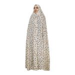 Iranischer Kultur-Chador für Frauen – Farbenfroh, Ideal für den Alltag und das Gebet, Orange Blumen