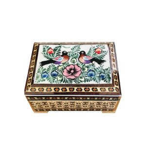 Handgefertigte Holz-Schmuckbox mit persischem Khatam-Design – Farhan