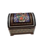 Handgefertigte Holz-Schmuckbox mit persischem Khatam-Design – Gilda