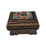 Handgefertigte Holz-Schmuckbox mit persischem Khatam-Design - Hasti