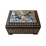 Handgefertigte Holz-Schmuckbox mit persischem Khatam-Design – Hiva
