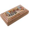Handgefertigte Holz-Schmuckbox mit persischem Khatam-Design - Mahtan