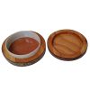 Handgefertigte Holz-Schmuckbox mit persischem Khatam-Design - Rund
