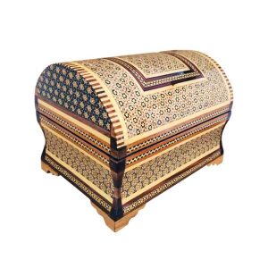 Handgefertigte Holz-Schmuckbox mit persischem Khatam-Design – Roya