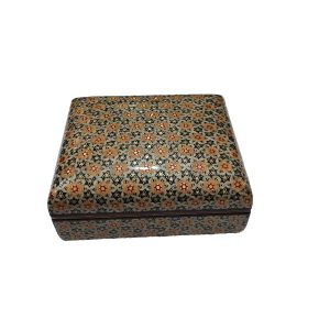 Handgefertigte Holz-Schmuckbox mit persischem Khatam-Design – Sevil
