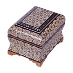 Handgefertigte Holz-Schmuckbox mit persischem Khatam-Design – Star