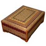 Handgefertigte Holz-Schmuckbox mit persischem Khatam-Design – Ahoura