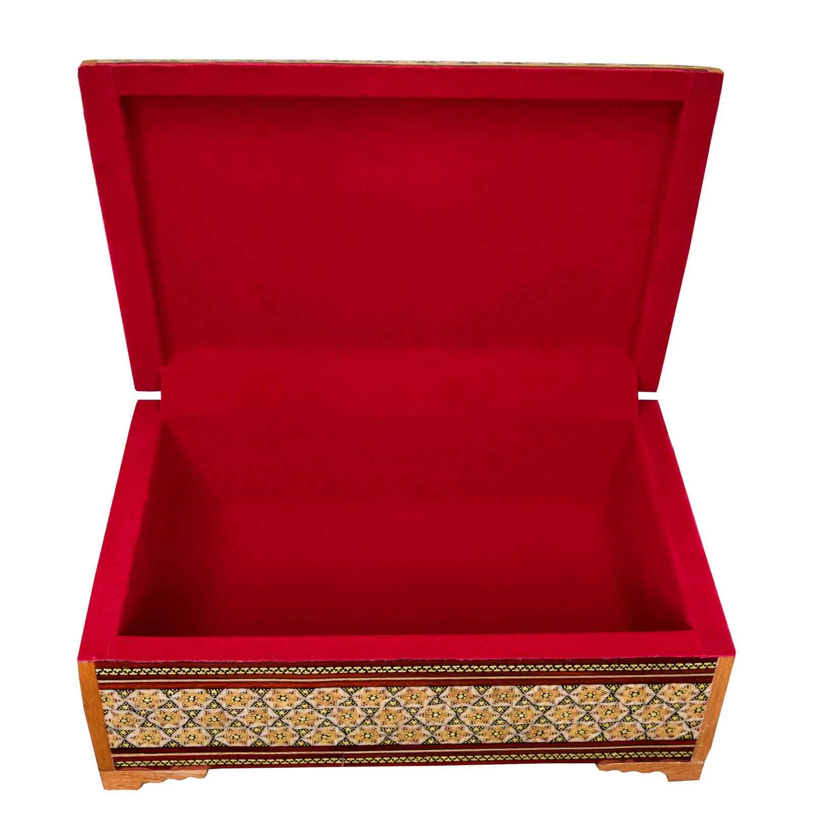 Handgefertigte Holz-Schmuckbox mit persischem Khatam-Design – Ahoura II