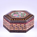 Handgefertigte Holz-Schmuckbox mit persischem Khatam-Design – Arad
