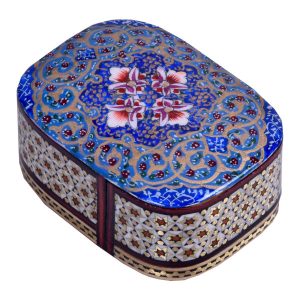 Handgefertigte Holz-Schmuckbox mit persischem Khatam-Design – Bloom