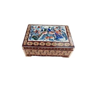 Handgefertigte Holz-Schmuckbox mit persischem Khatam-Design – Ghasemi