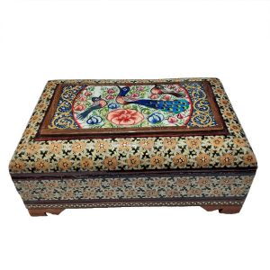 Handgefertigte Holz-Schmuckbox mit persischem Khatam-Design – Karimi