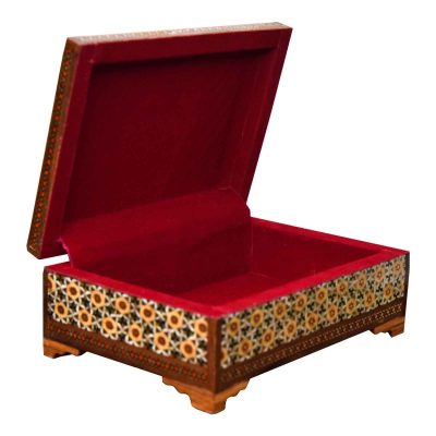 Handgefertigte Holz-Schmuckbox mit persischem Khatam-Design – Pardisan