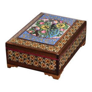 Handgefertigte Holz-Schmuckbox mit persischem Khatam-Design – Pardisan