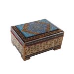 Handgefertigte Holz-Schmuckbox mit persischem Khatam-Design – Royal