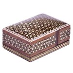 Handgefertigte Holz-Schmuckbox mit persischem Khatam-Design – Setareh