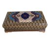 Handgefertigte Holz-Schmuckbox mit persischem Khatam-Design - Tazhibi